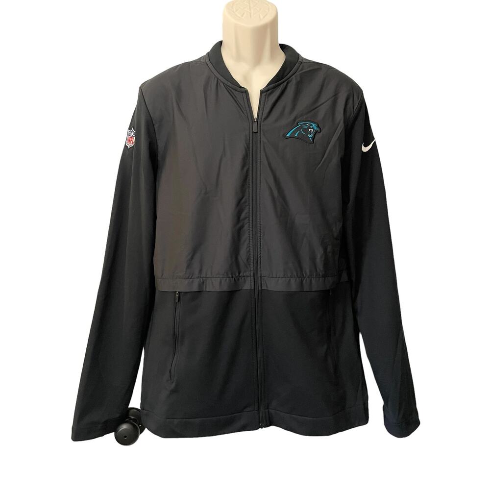 Nike Carolina Panthers NFL On Field Apparel Full Zip Jacket, Men's Medium